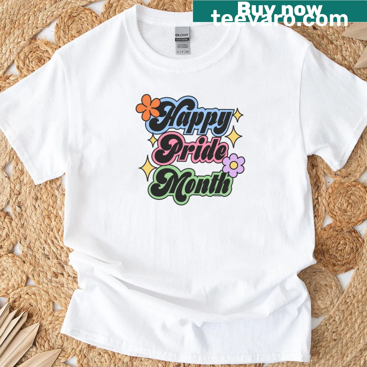 Bold statement t-shirt celebrating Pride Month and LGBTQ inclusivity — on a men's t-shirt