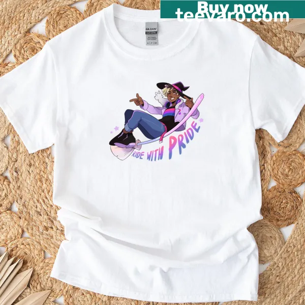 Pride-themed T-shirt celebrating bisexuality