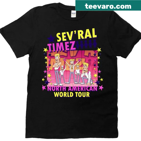 Official Sevral Timez tour merchandise T-shirt