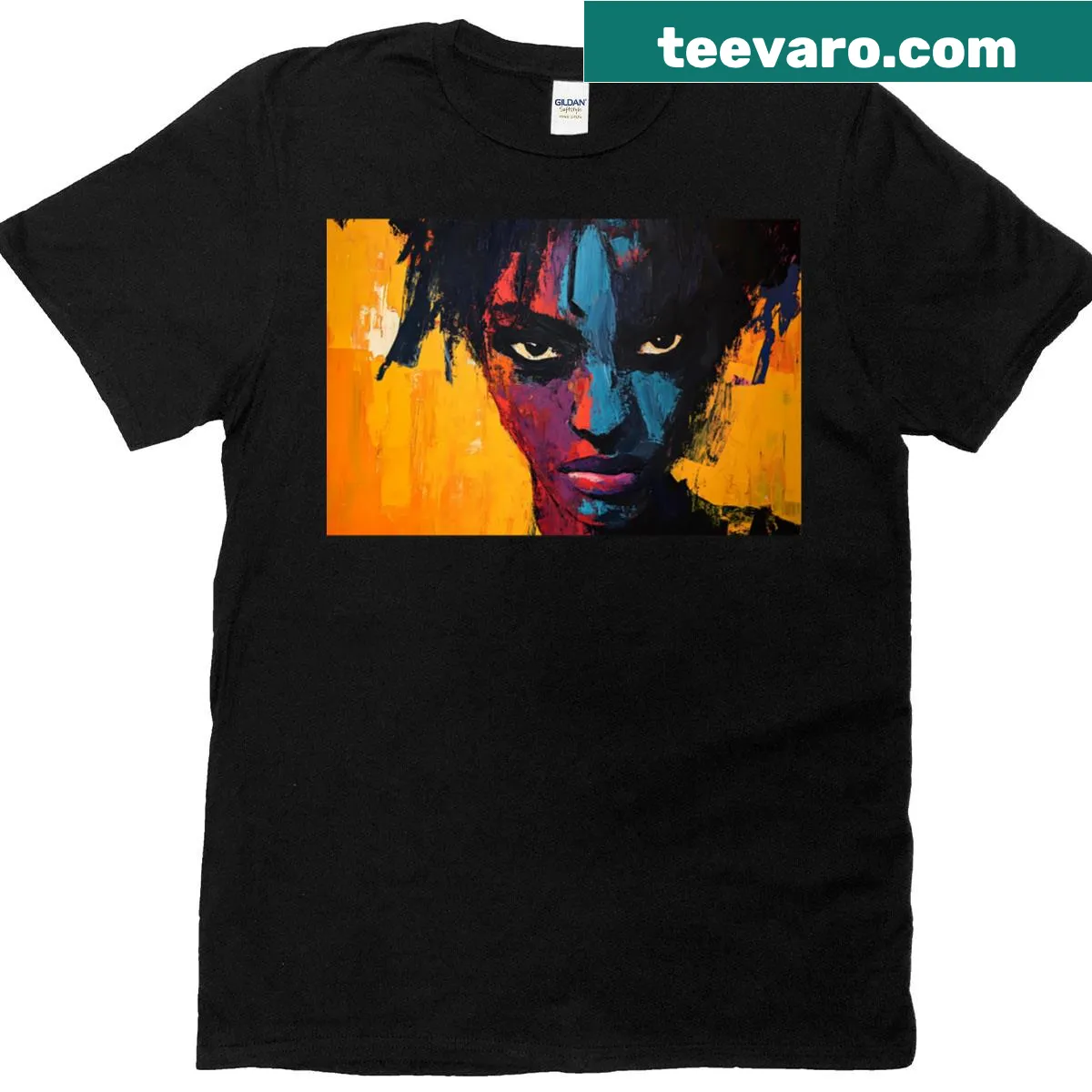 Oversized t-shirt with bold 'She Knows' typography — on a men's t-shirt