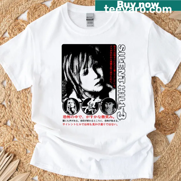Graphic design inspired by Silent Hill 3 on a T-shirt
