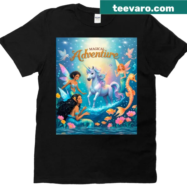 Cute unicorn graphic on a T-shirt for unicorn lovers