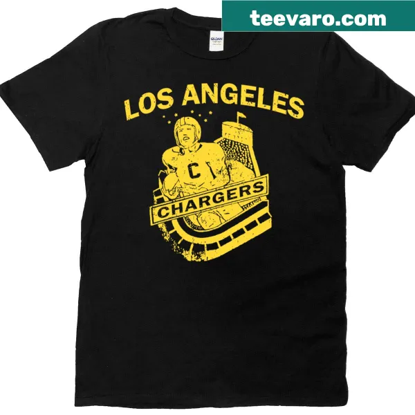 Vintage distressed Los Angeles Chargers t-shirt with classic logo