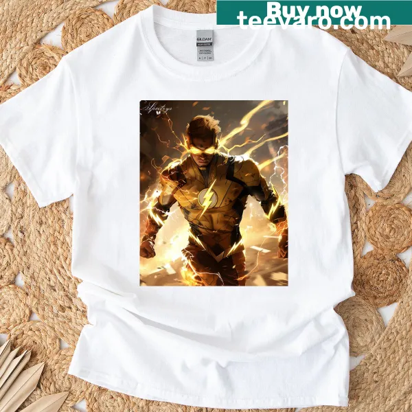 T-shirt featuring Wally West superhero graphic
