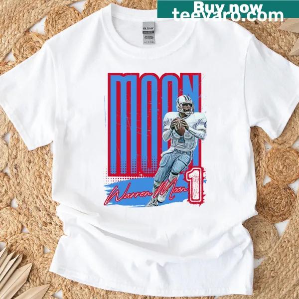 T-shirt featuring Warren Moon tribute design