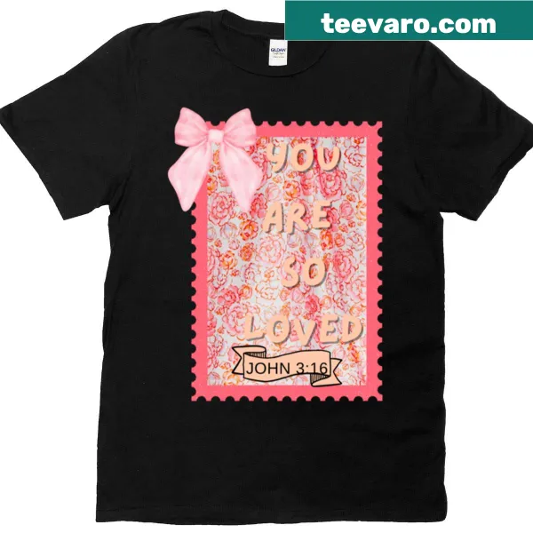 Oversized T-shirt with floral art and Bible verse