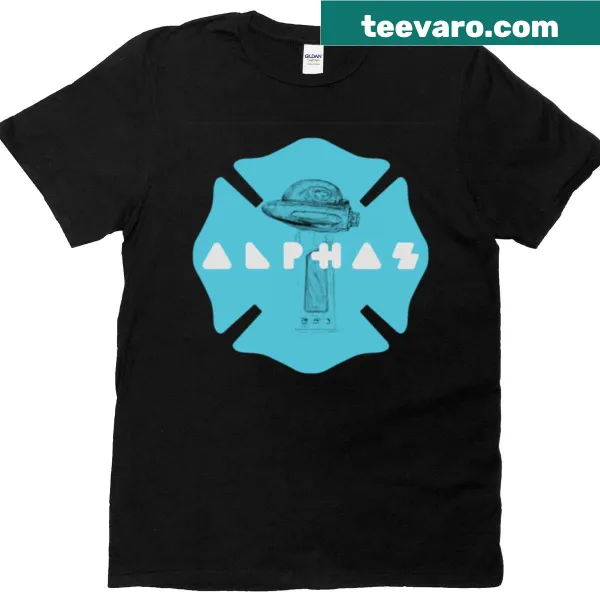 Oversized T-shirt featuring a fun design of the Alphaz lightstick