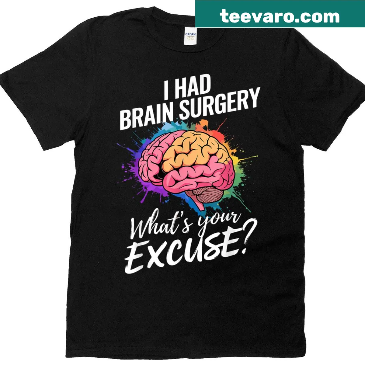 Illustration of brain surgery art on a t-shirt — on a men's t-shirt