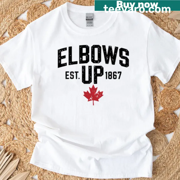 Typographic T-shirt with the phrase 'Canada Strong'