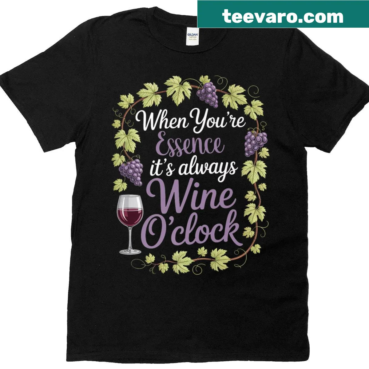 Personalized Women's T-shirt with customizable essence design — on a men's t-shirt
