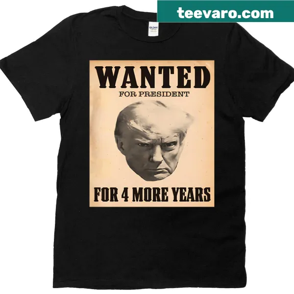 Political T-shirt featuring Donald Trump's mugshot and 'Freetrump' text