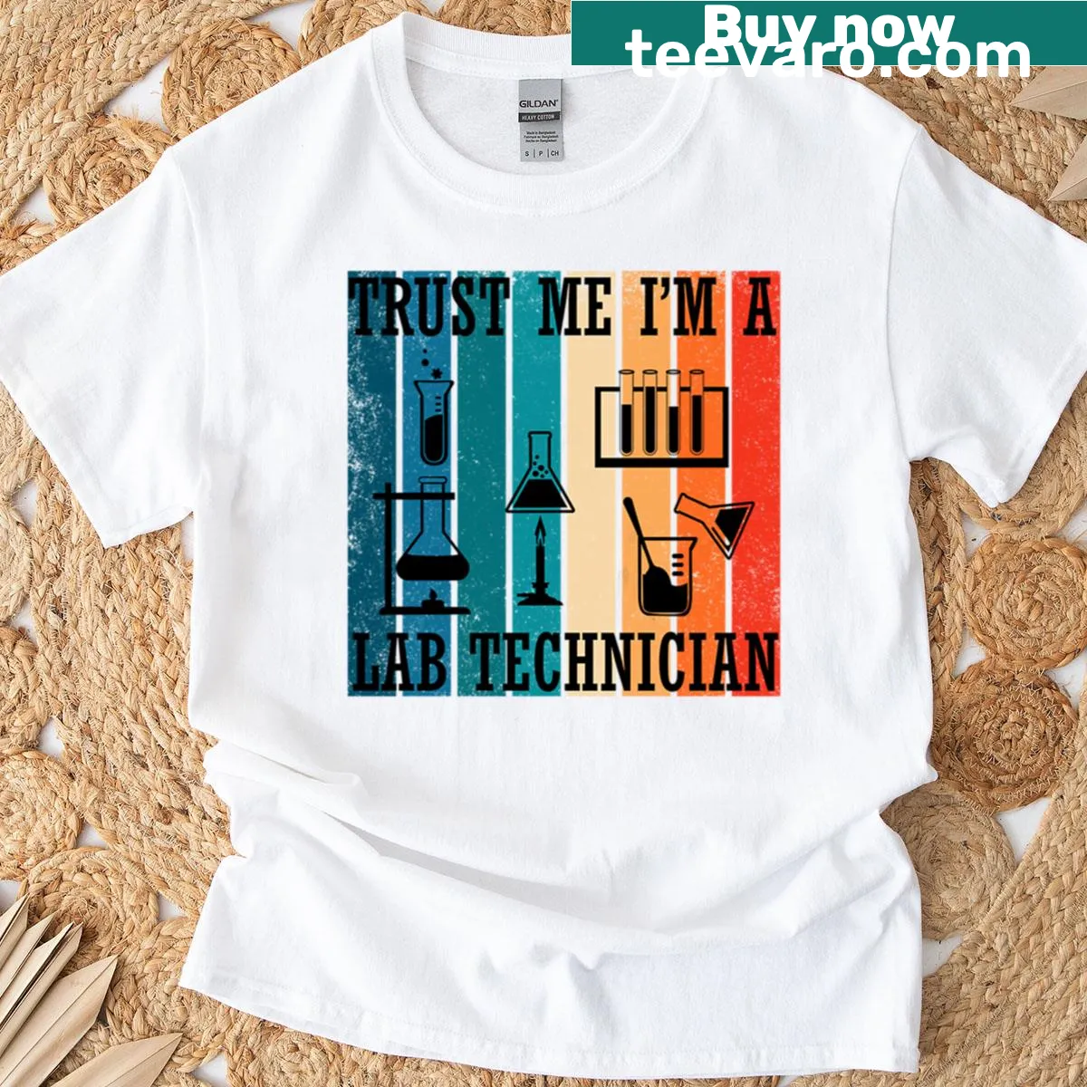 Witty sayings for medical lab techs on a fitted T-shirt. — on a men's t-shirt