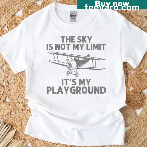 Humorous pilot design with aviation graphics