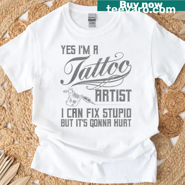 Fun tattoo artist graphic t-shirt for enthusiasts