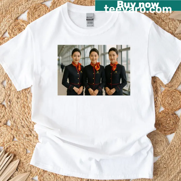 T-shirt featuring Hainan Cabin Crew design