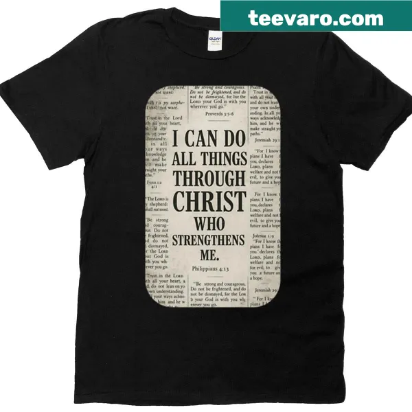 Inspirational Christian t-shirt with motivational text