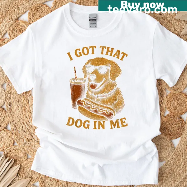 Funny hot dog cartoon graphic t-shirt for Fourth of July