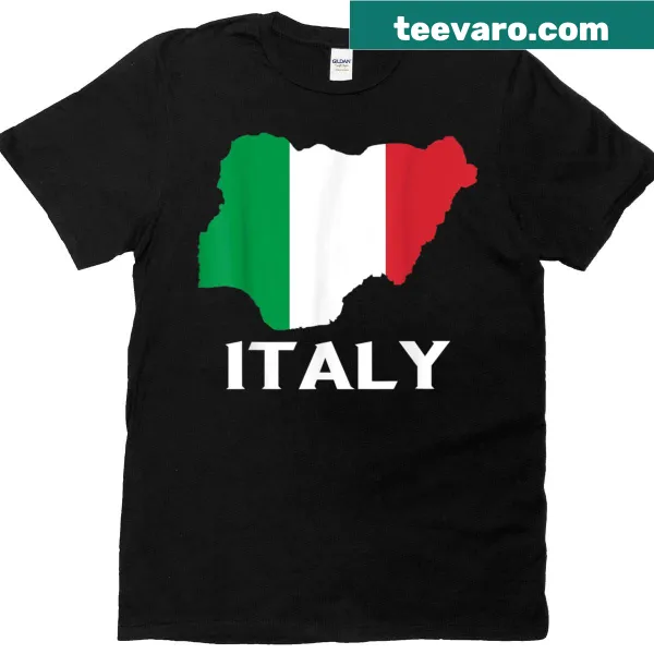 Italy map graphic filled with Italian flag colors