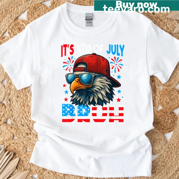 American flag and bald eagle design for 4th of July