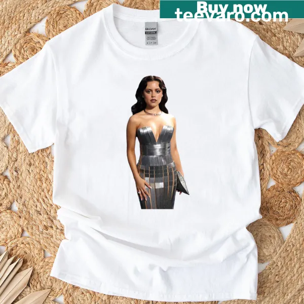 Trendy t-shirt with 'Slay' text inspired by Jenna Ortega's Met Gala look