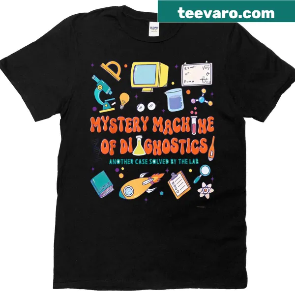 Illustrative T-shirt celebrating lab tech students for Lab Week 2025.