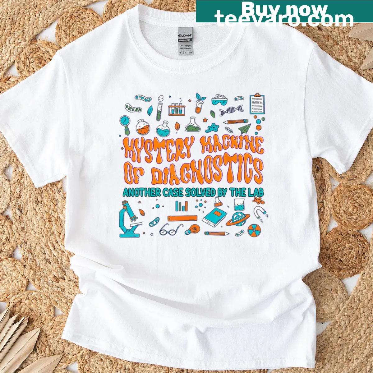 T-shirt for Diagnostics Lab Week 2025 featuring bold text design — on a men's t-shirt