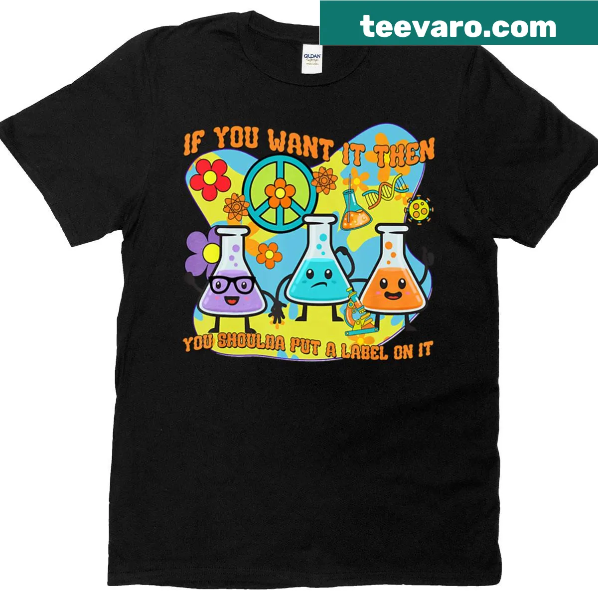 Funny Med Lab Tech T-shirt for Lab Week 2025 featuring a diagnostic graphic — on a men's t-shirt