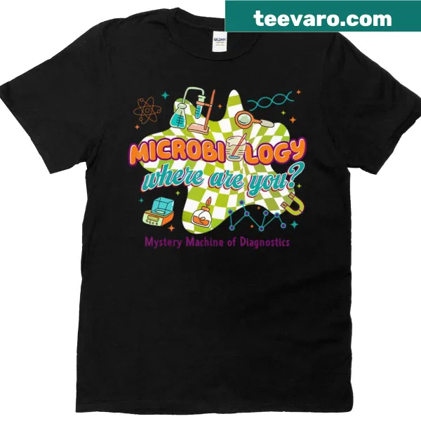 Professional T-shirt with 'Microbiology of Diagnostics' text