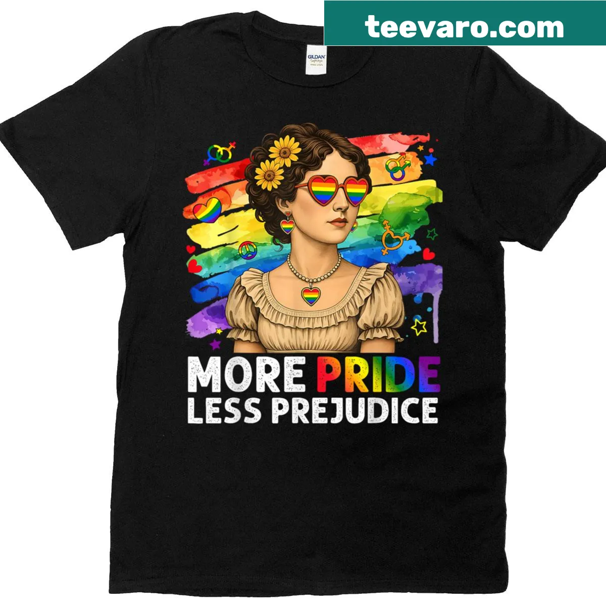 Empowering LGBTQ+ T-shirt with proud message for inclusivity. — on a men's t-shirt
