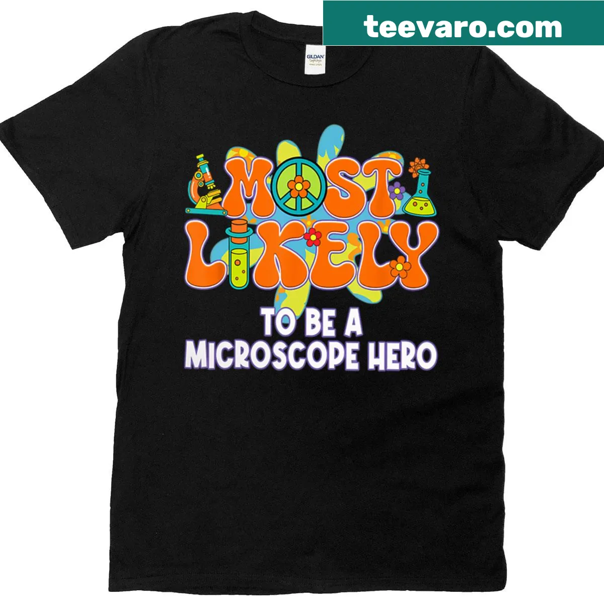 Fun graphic T-shirt for Lab Week featuring 'Most Likely To' text — on a men's t-shirt