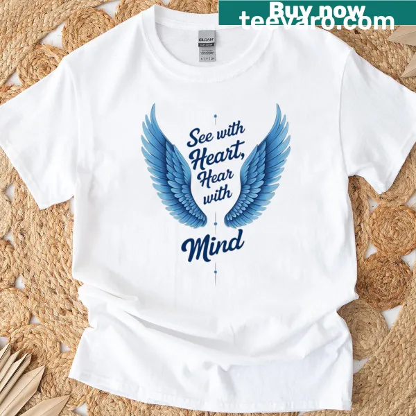 Inspirational text t-shirt promoting empathy