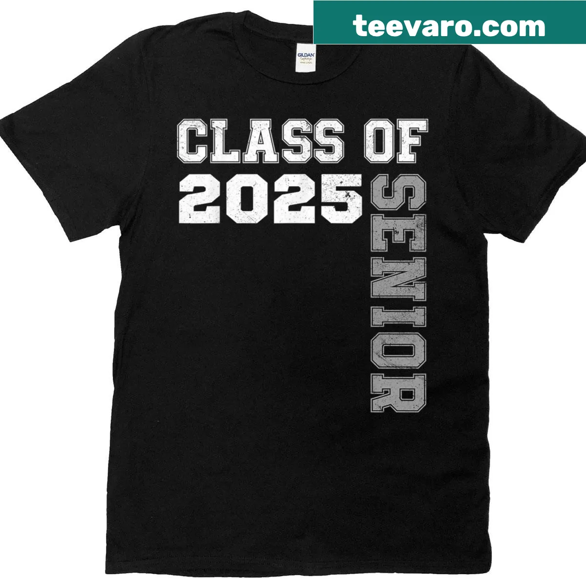 T-shirt celebrating the Senior Class of 2025 graduation — on a men's t-shirt