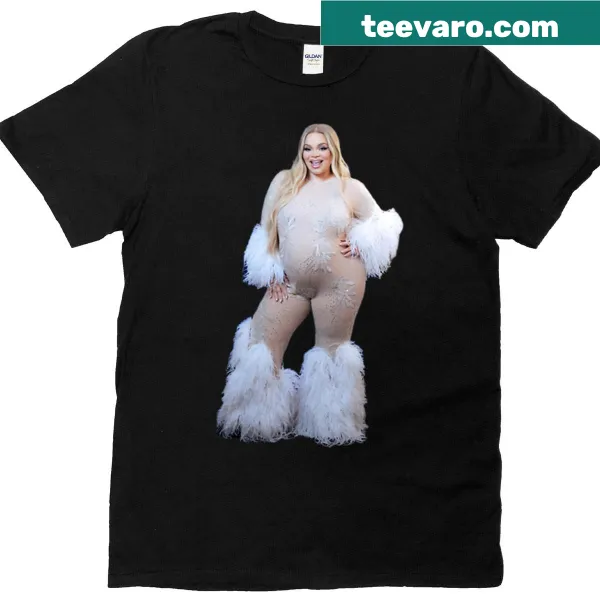 Illustration of Trisha Paytas celebrating her Met Gala appearance on a T-shirt.