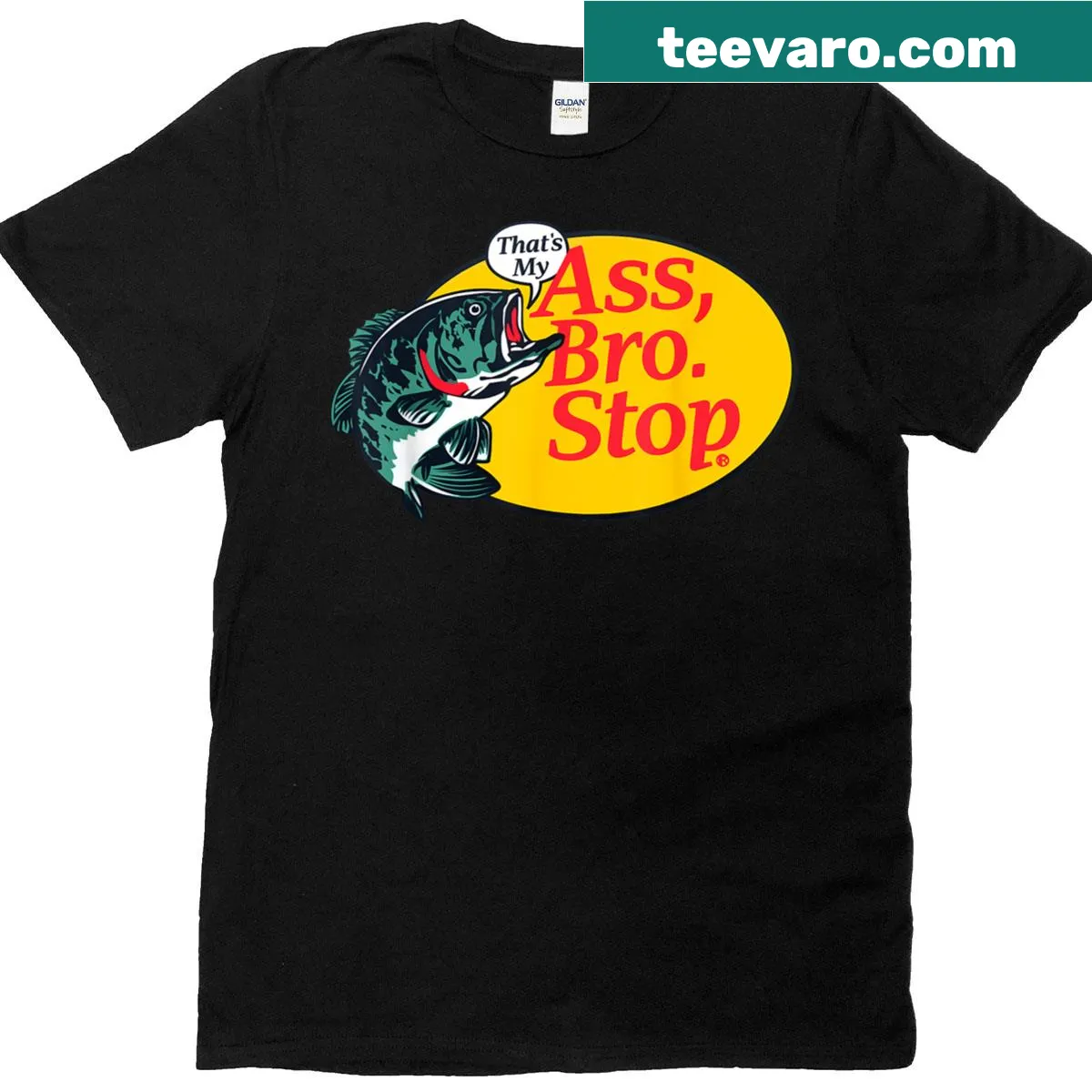 Funny fishing meme t-shirt with vintage design — on a men's t-shirt