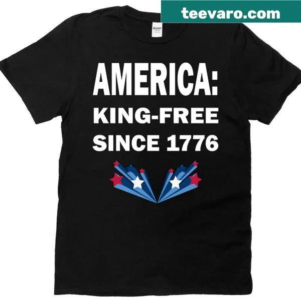 Patriotic T-shirt stating 'King Free Since 1776'