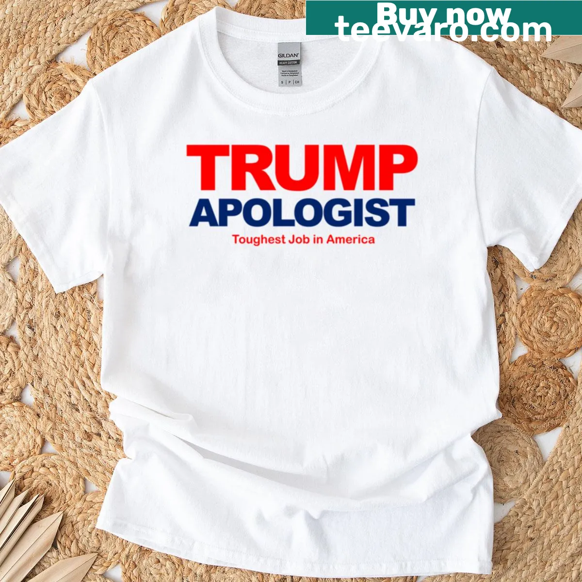 T-shirt celebrating fatherhood with the phrase America's Toughest Job — on a men's t-shirt