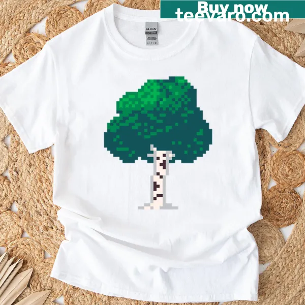 Birch Tree t-shirt featuring an illustrated birch tree