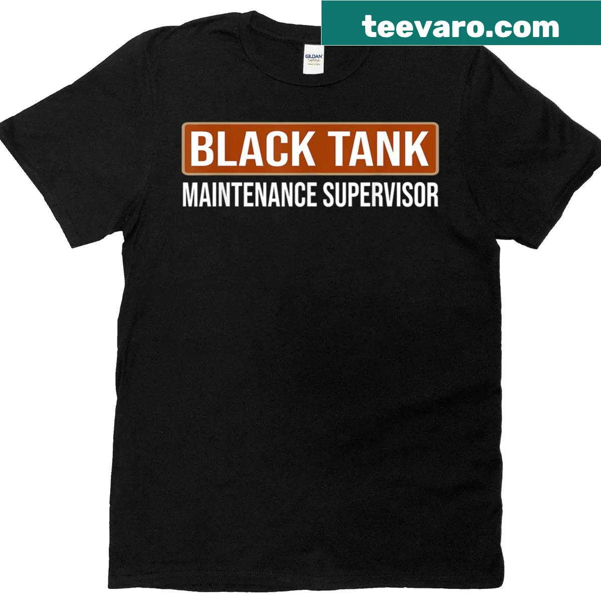 Funny T-shirt for tank maintenance supervisors — on a men's t-shirt