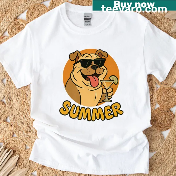Funny bulldog cartoon vintage t-shirt for dog lovers