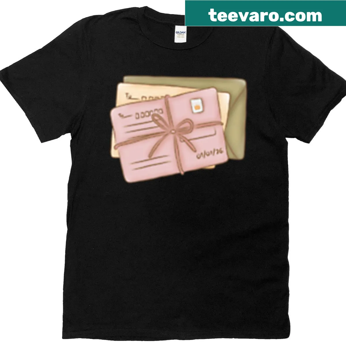 Oversized t-shirt with love letters illustration — on a men's t-shirt