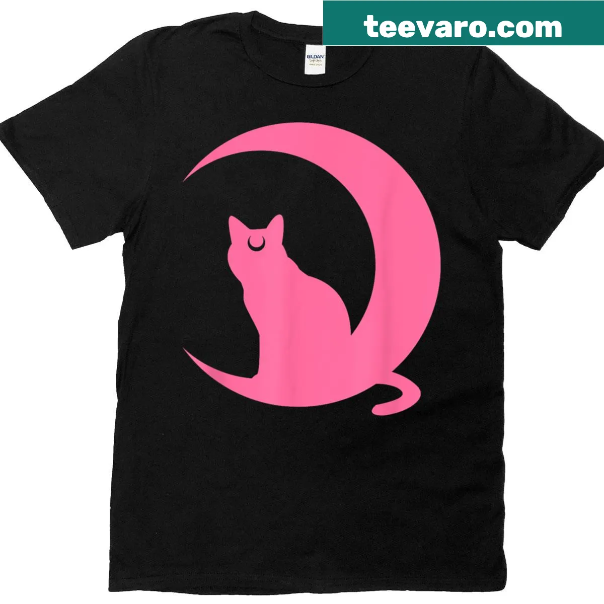 T-shirt featuring a crescent moon and planets, designed for astronomy-loving moms. — on a men's t-shirt
