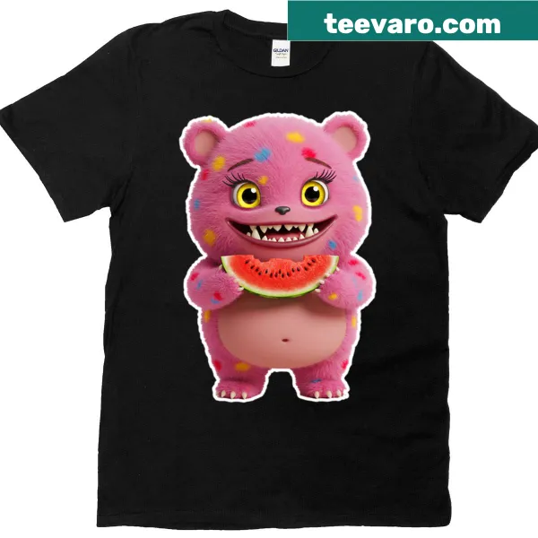 Collection of cute monsters graphic T-shirt