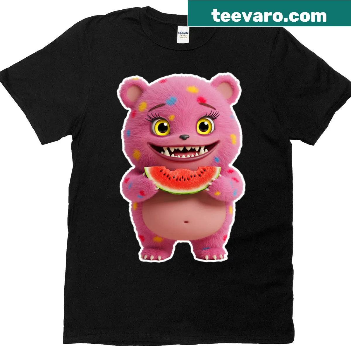 Collection of cute monsters graphic T-shirt — on a men's t-shirt