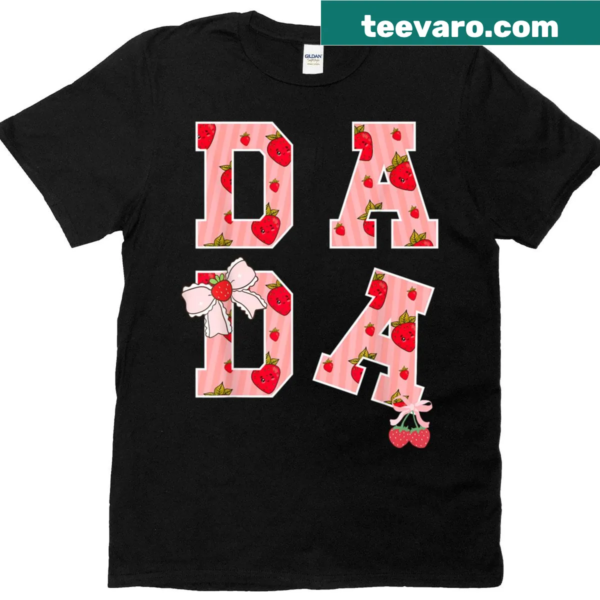 Funny shirt featuring a strawberry design for a first birthday celebration — on a men's t-shirt