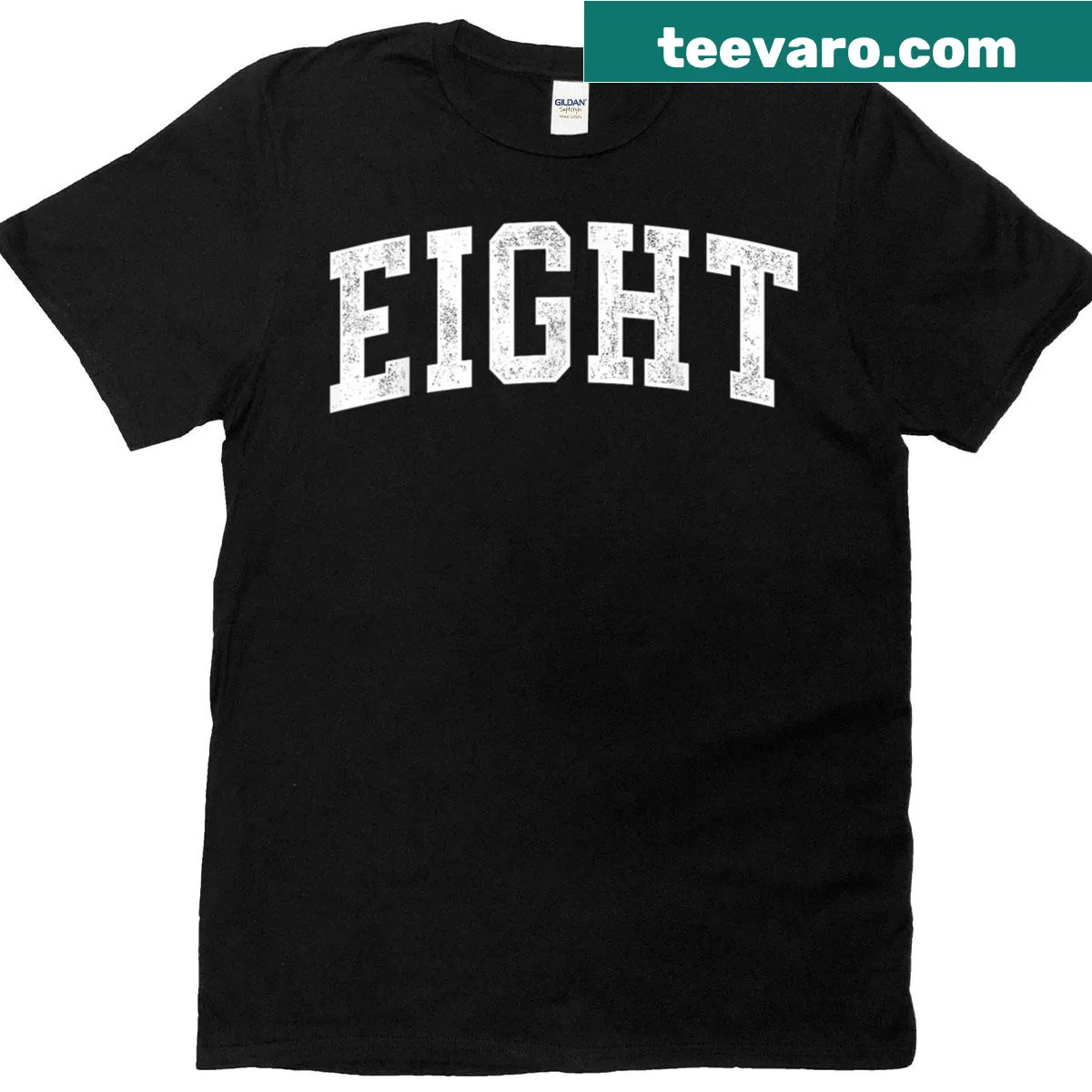 Minimalist 8th birthday design on kids' T-shirt — on a men's t-shirt