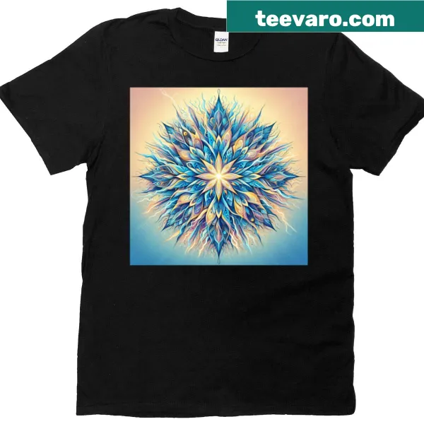 Abstract Electric Starburst design T-shirt for creative expression.
