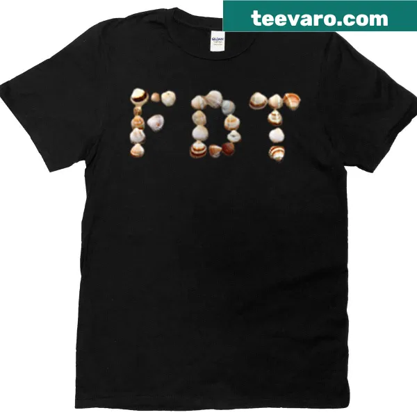 Minimalist FDT shell formation typography t-shirt
