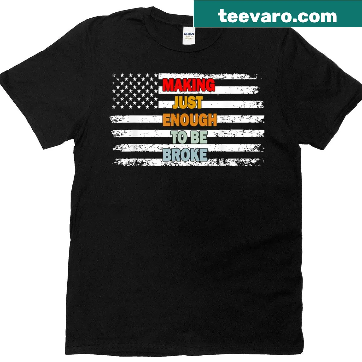 Witty slogan about life's struggles on a humorous t-shirt — on a men's t-shirt