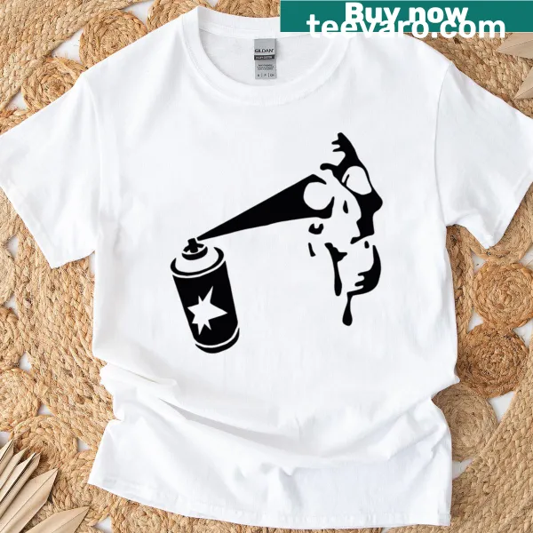 Graffiti-style skull illustration t-shirt