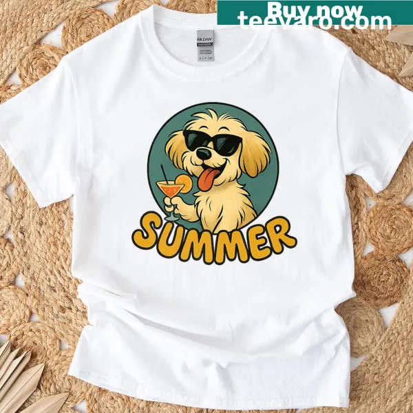 Vintage cartoon Havanese dog design on a playful t-shirt